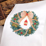 Pano de Cozinha COROA DE NATAL