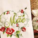 Kit Pano de Cozinha + Sachê Lavanda MÃE FLORAL